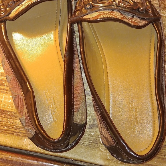 Coach Fortunata monogram loafers 8B - Picture 7 of 8